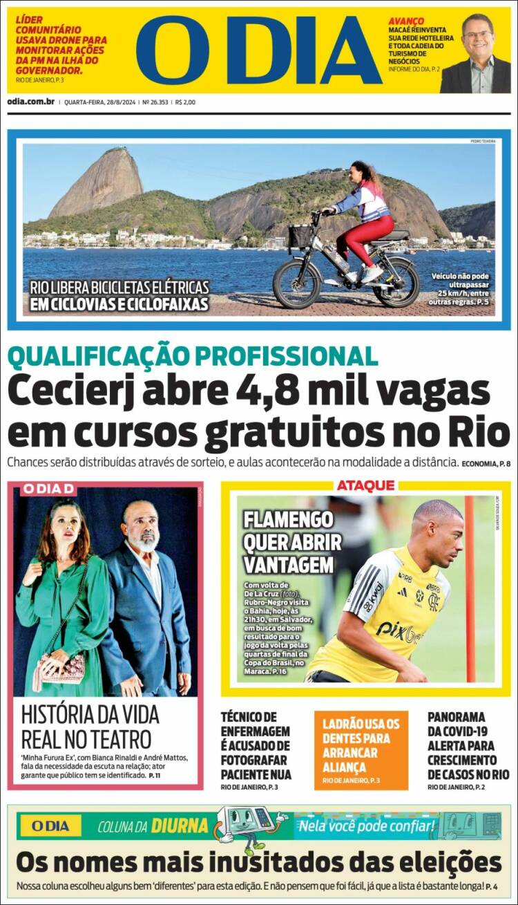 Portada de O Dia (Brasil)