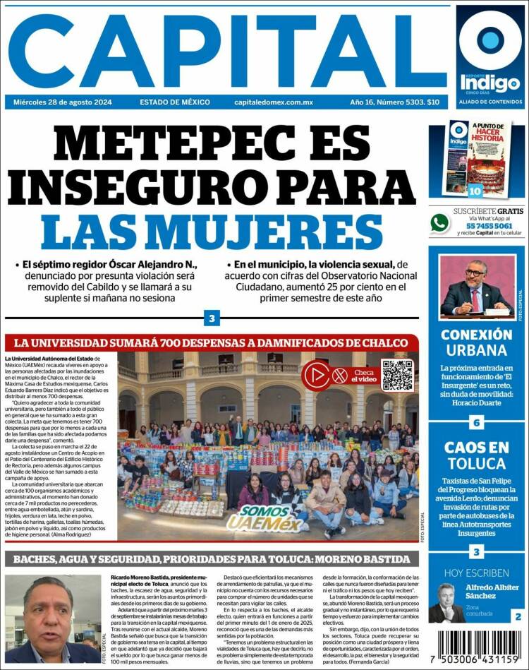 Portada de Capital México (M&eacute;xico)