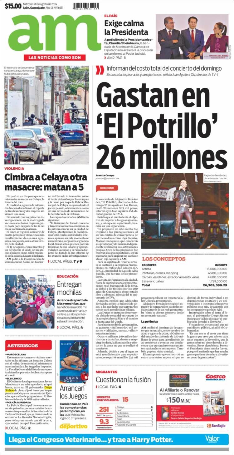 Portada de Al Día A.M. (M&eacute;xico)