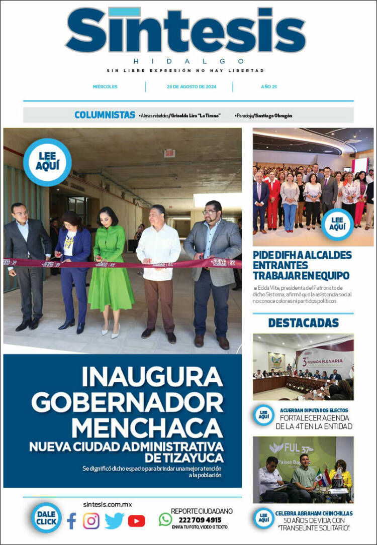 Portada de Sistesis - Hidalgo (M&eacute;xico)