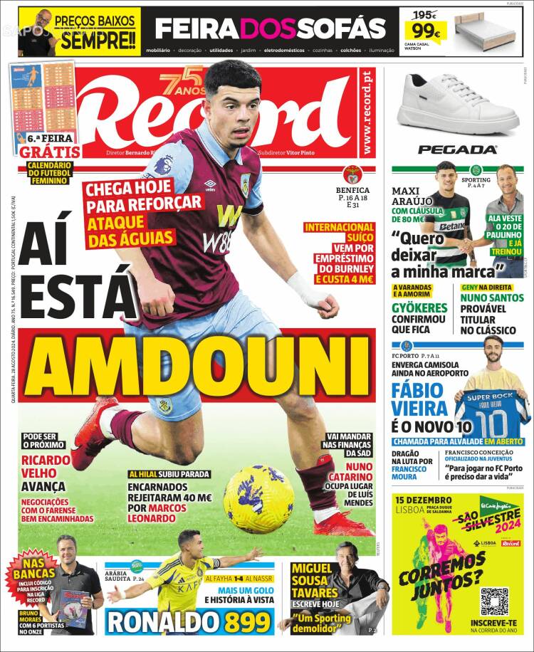 Portada de Record (Portugal)