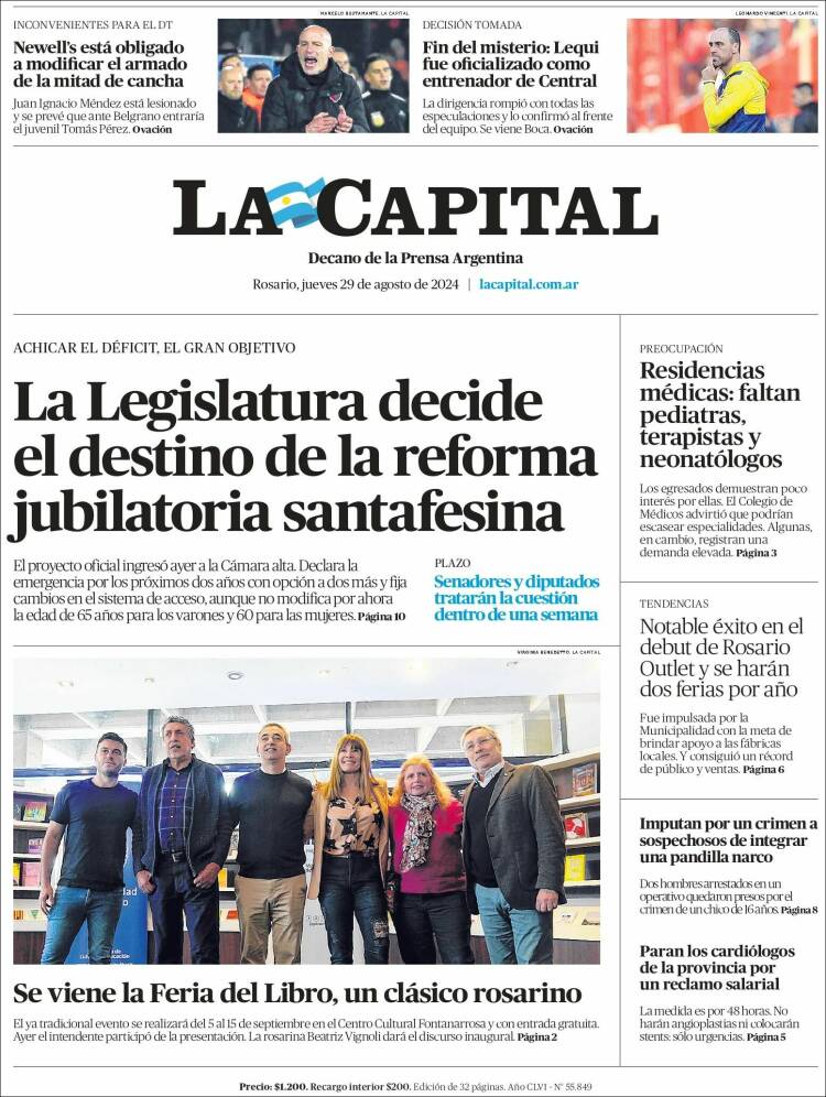 Portada de La Capital - Rosario (Argentina)