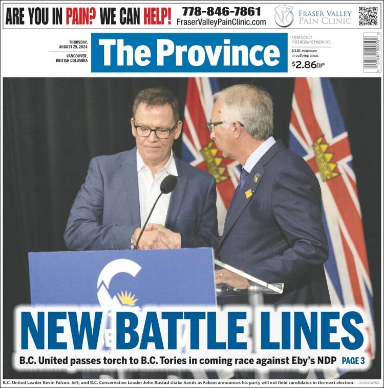 Portada de The Province (Canadá)