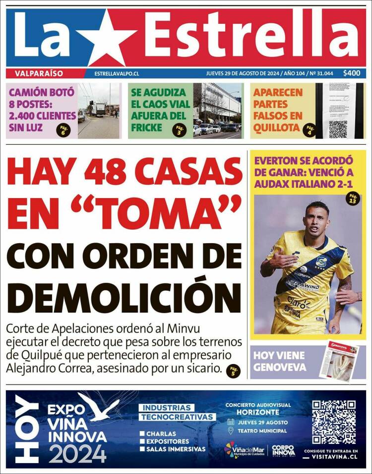 Portada de Estrella de Valparaiso (Chile)