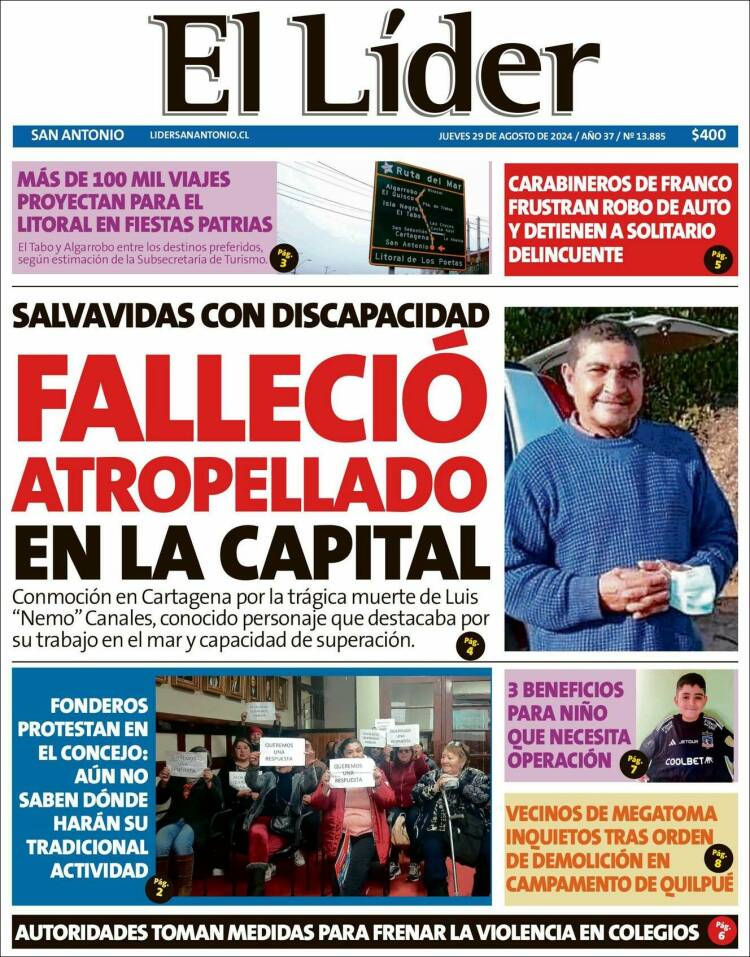 Portada de Lider de San Antonio (Chile)