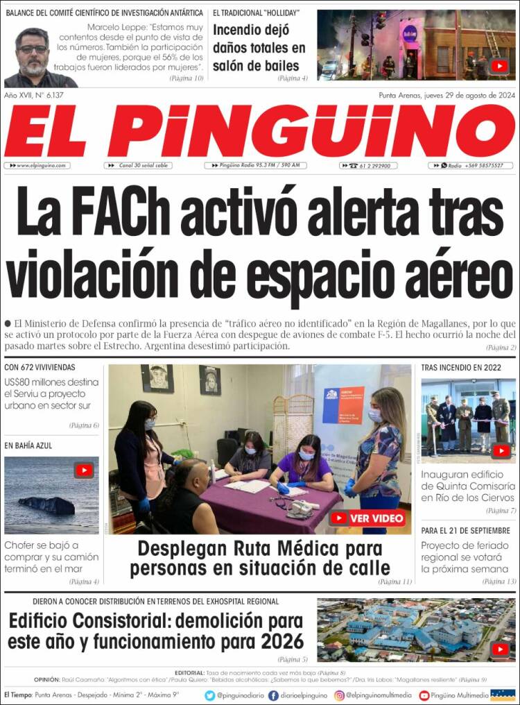 Portada de El Pingüino (Chile)