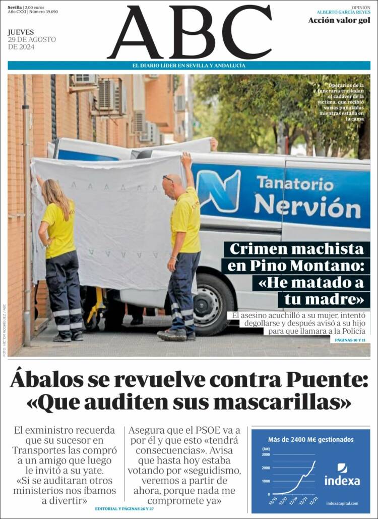Portada de ABC - Sevilla (España)