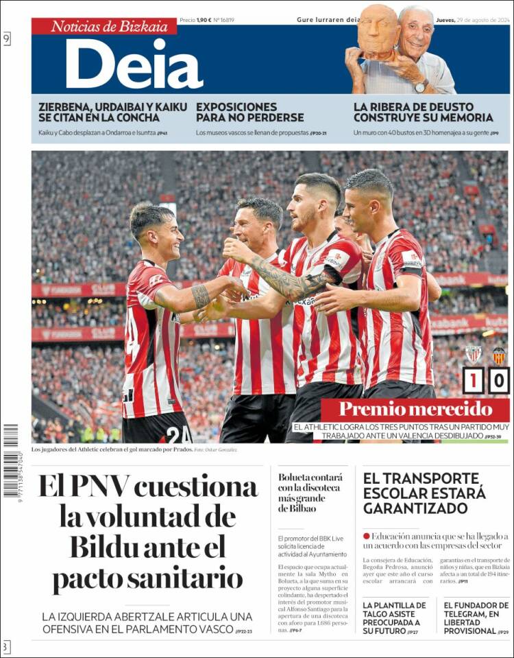 Portada de Deia (España)