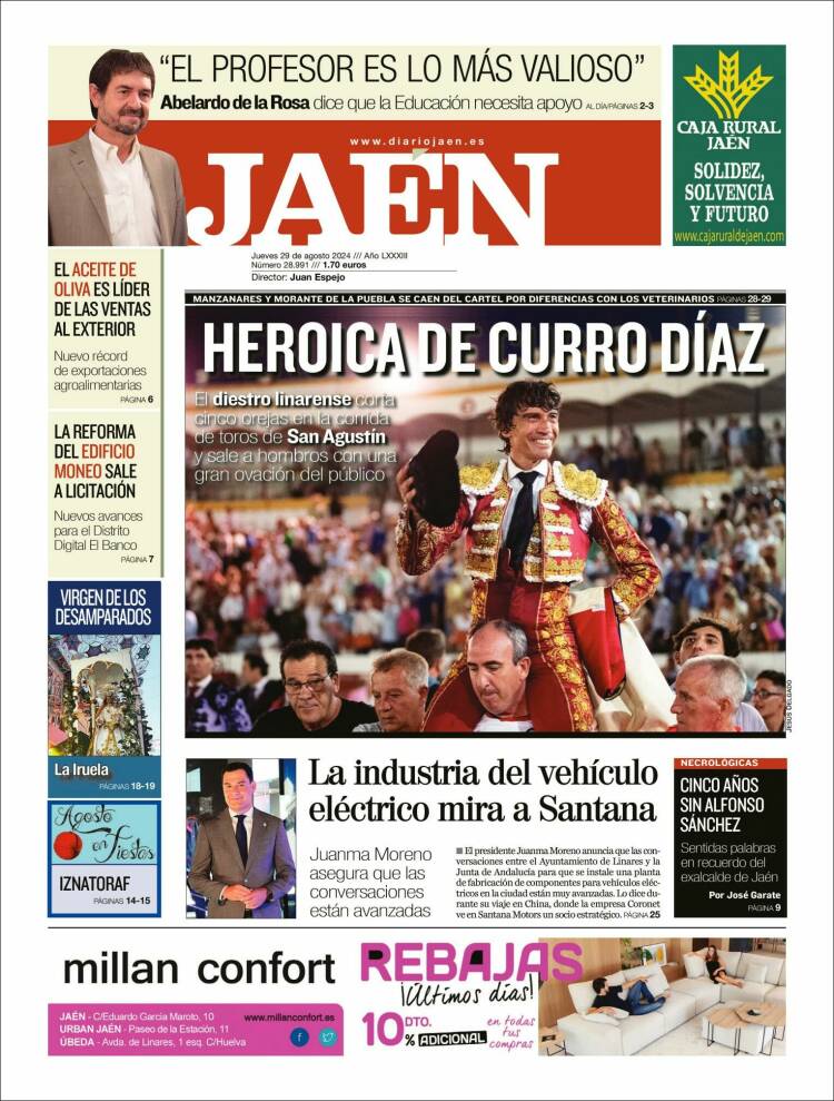 Portada de Diario Jaén (España)