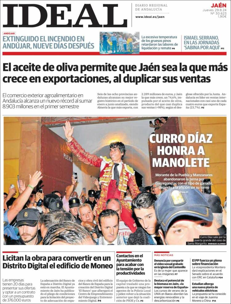 Portada de El Ideal de Jaén (España)