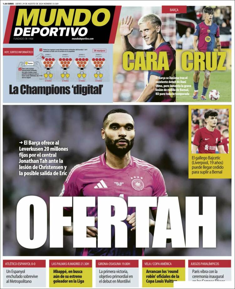 Portada de El Mundo Deportivo (España)
