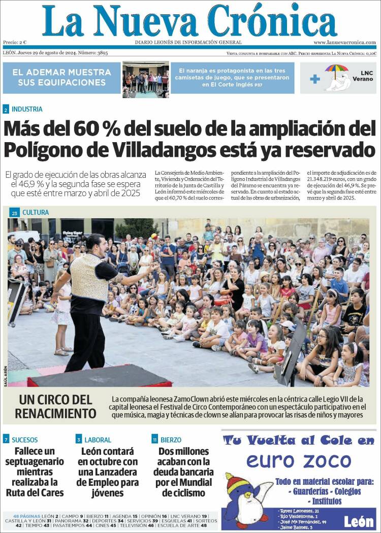 Portada de La Nueva Crónica (España)