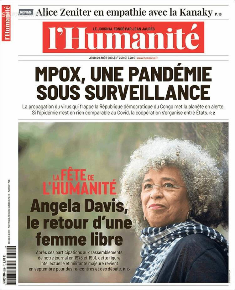 Portada de l'Humanite (Francia)