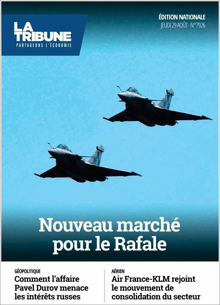 Portada de La Tribune (Francia)