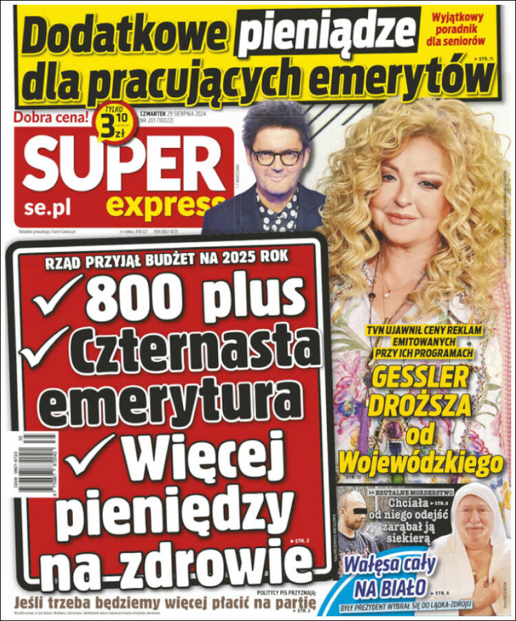 Portada de Super Express (Polonia)