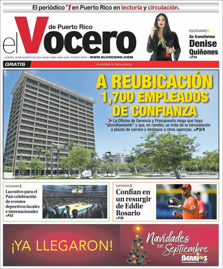 Portada de Vocero (Puerto Rico)