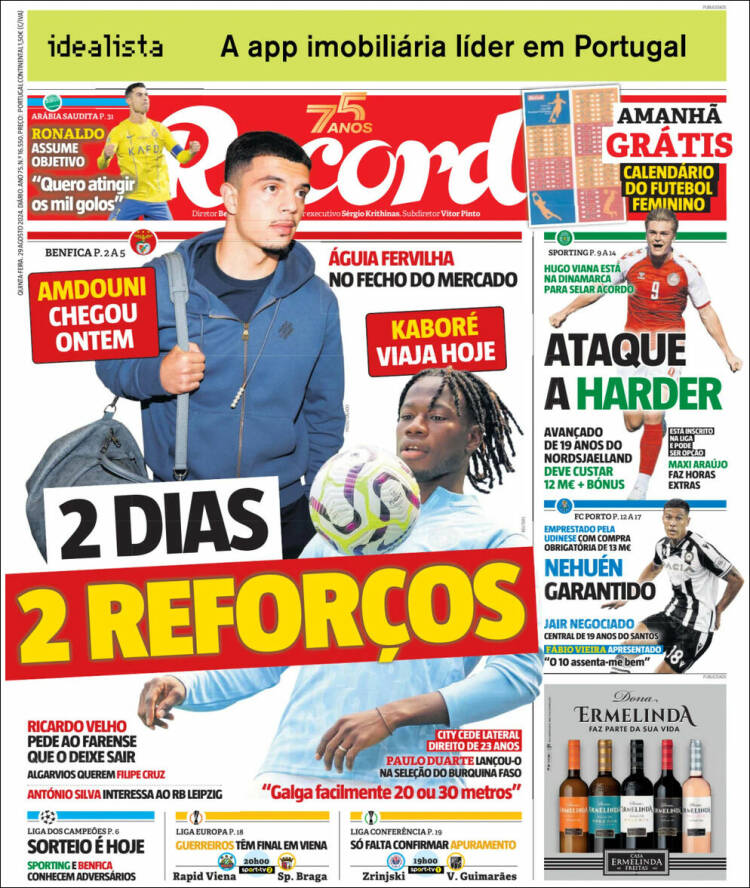 Portada de Record (Portugal)