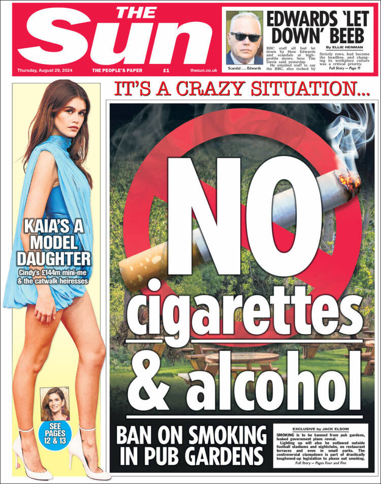 Portada de The Sun (Reino Unido)