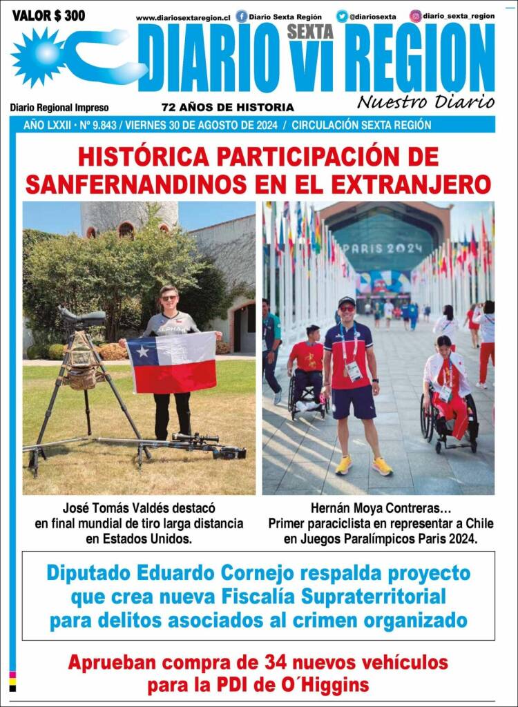 Portada de Diario VI Región (Chile)