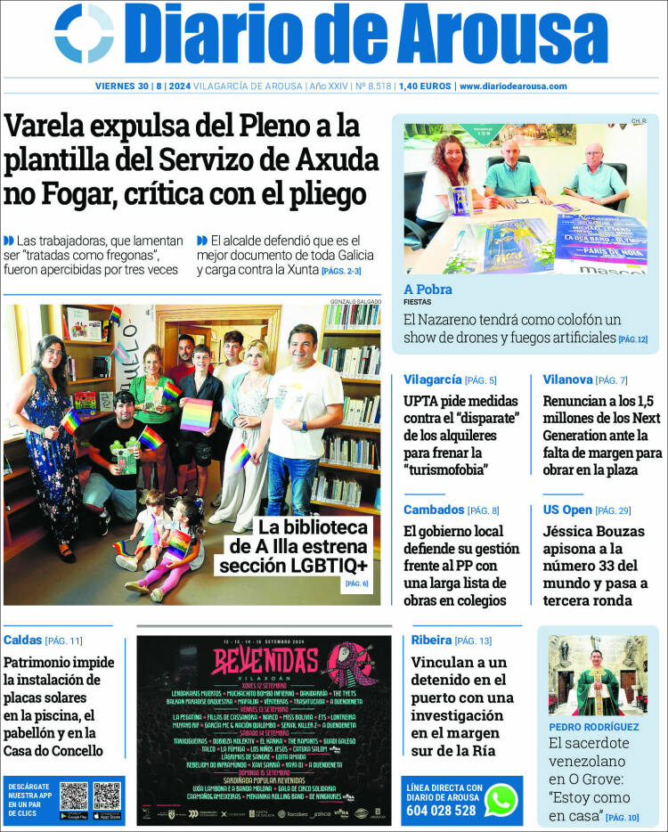 Portada de Diario de Arousa (España)