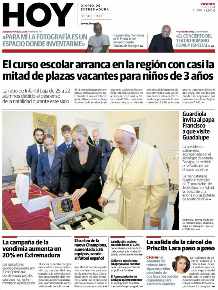 Portada de Hoy - Caceres (España)
