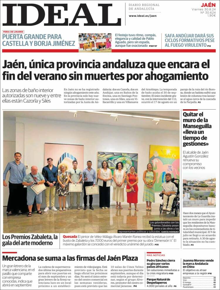 Portada de El Ideal de Jaén (España)