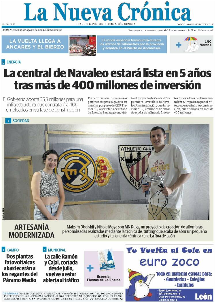 Portada de La Nueva Crónica (España)