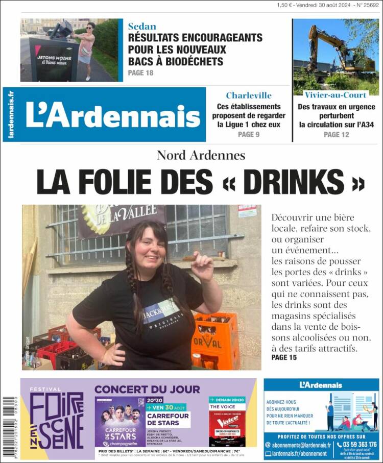 Portada de L'Ardenais (Francia)