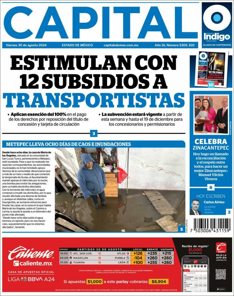 Portada de Capital México (M&eacute;xico)