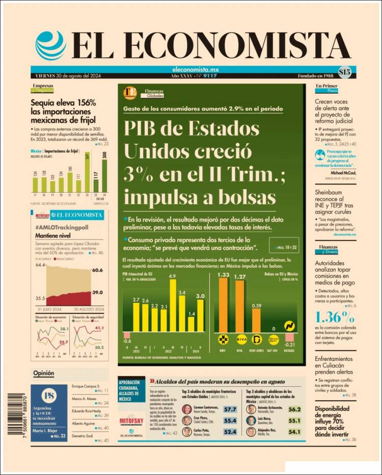 Portada de El Economista (M&eacute;xico)