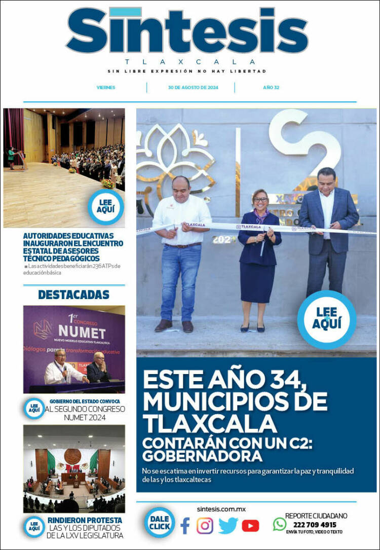 Portada de Síntesis de Tlaxcala (M&eacute;xico)