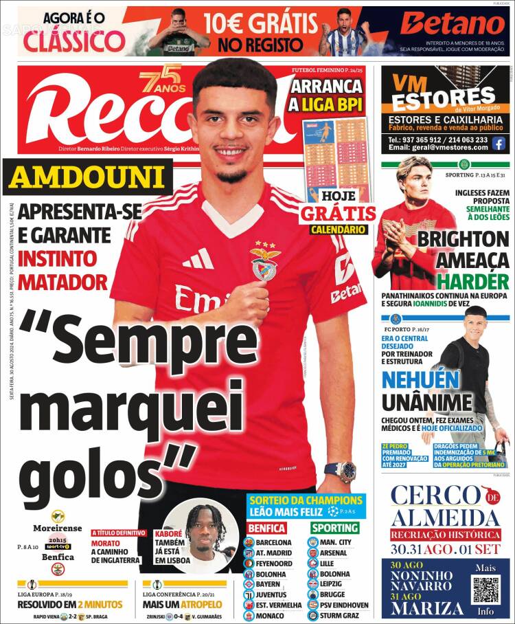 Portada de Record (Portugal)