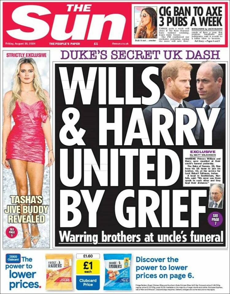 Portada de The Sun (Reino Unido)