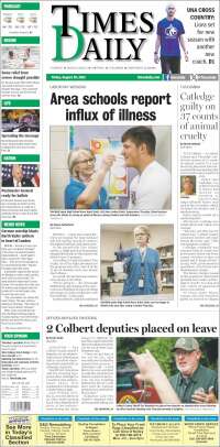 Portada de Times Daily (USA)