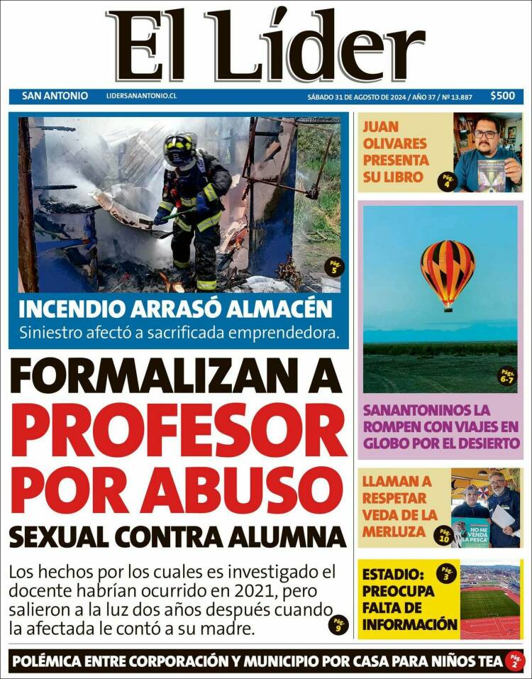 Portada de Lider de San Antonio (Chile)