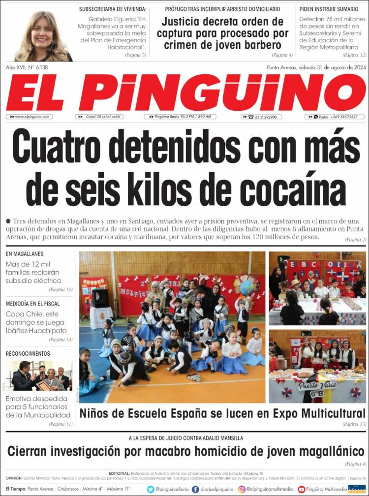 Portada de El Pingüino (Chile)