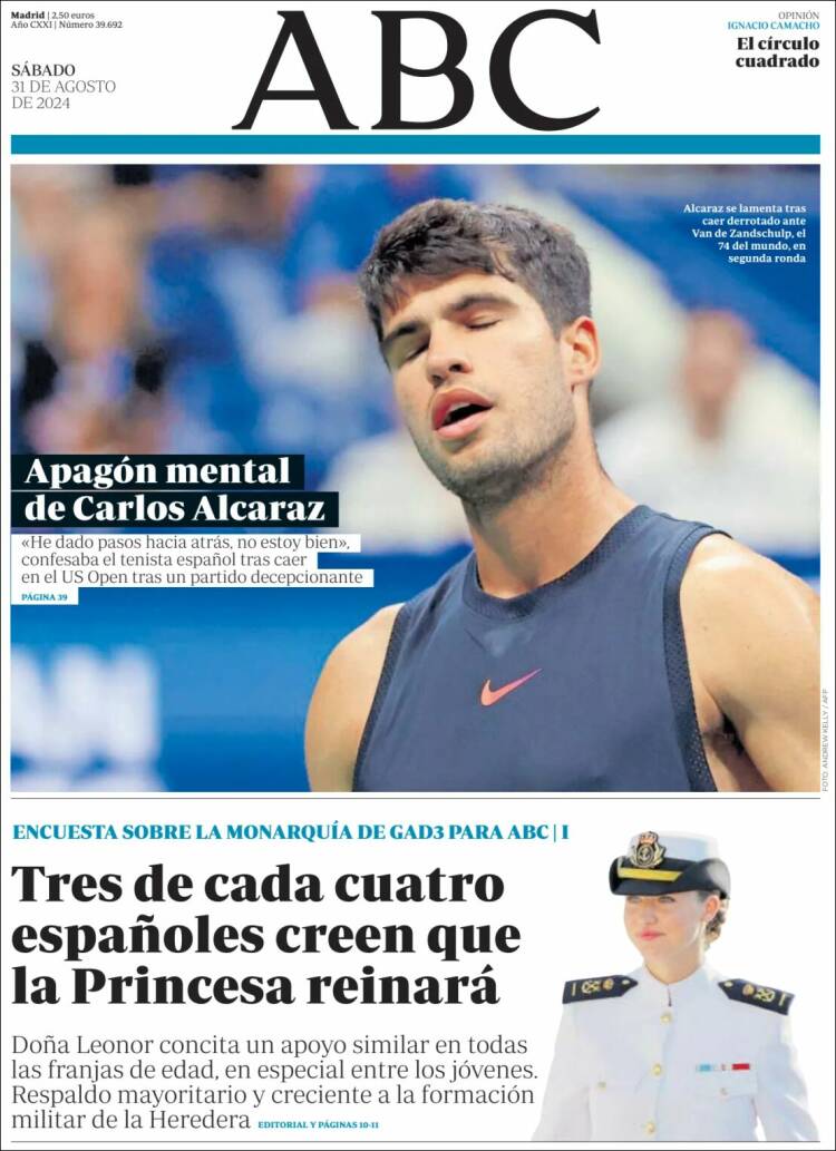 Portada de ABC (España)