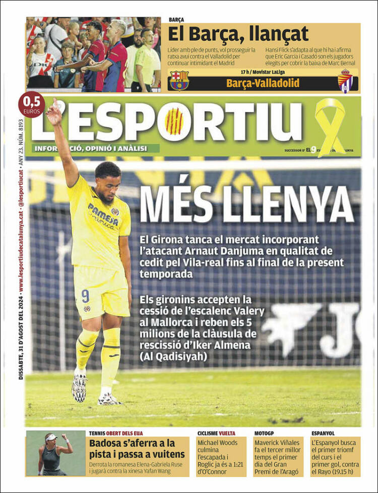 Portada de L'Esportiu : Girona (España)