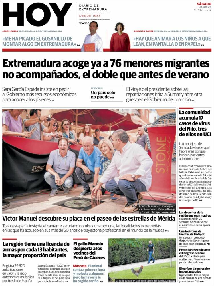 Portada de Hoy - Caceres (España)