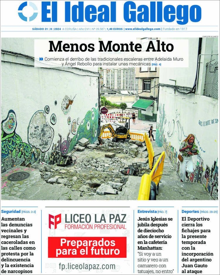 Portada de El Ideal Gallego (España)