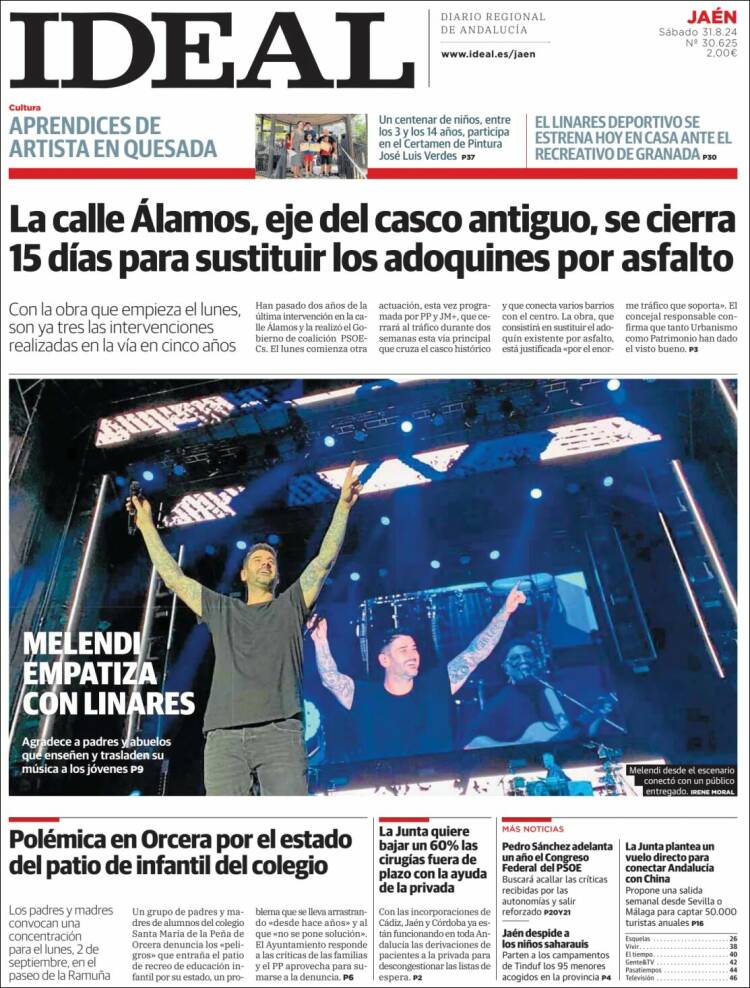 Portada de El Ideal de Jaén (España)