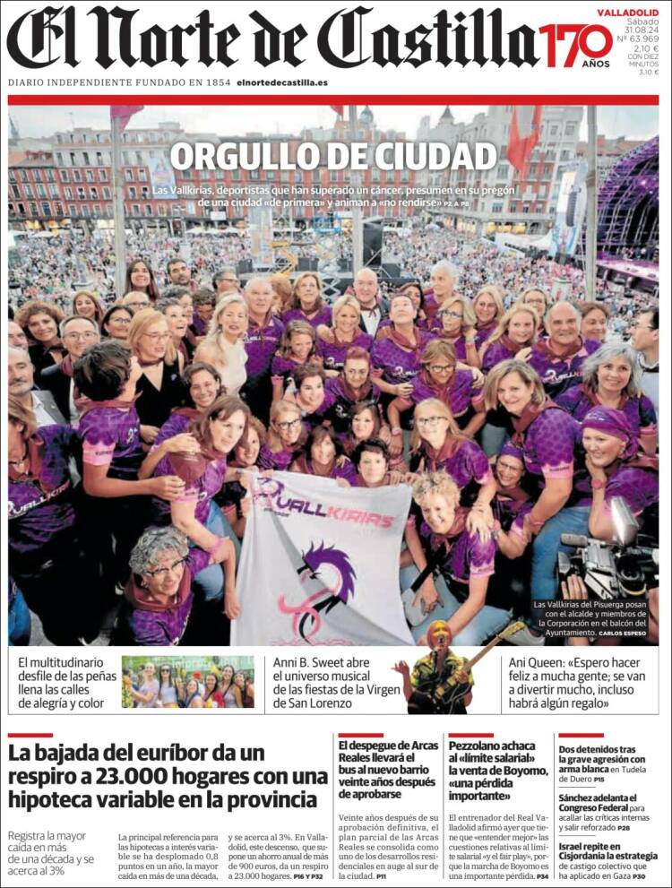 Portada de Norte de Castilla - Valladolid (España)