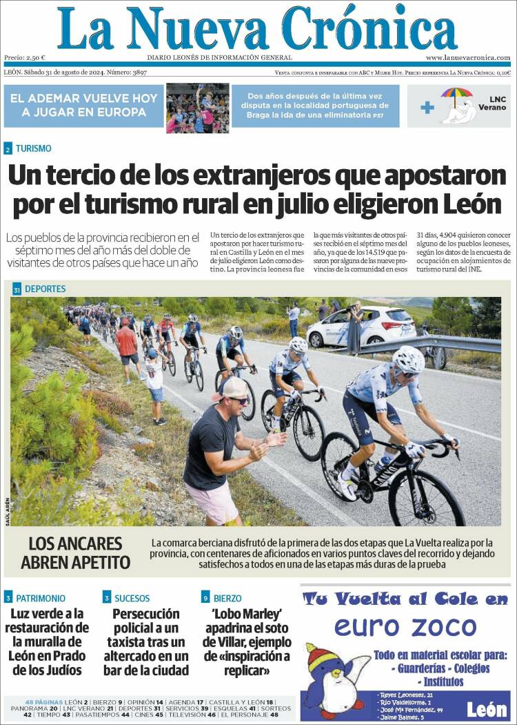 Portada de La Nueva Crónica (España)