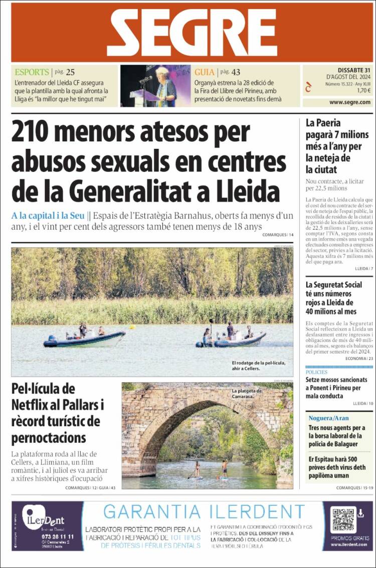 Portada de Segre (España)