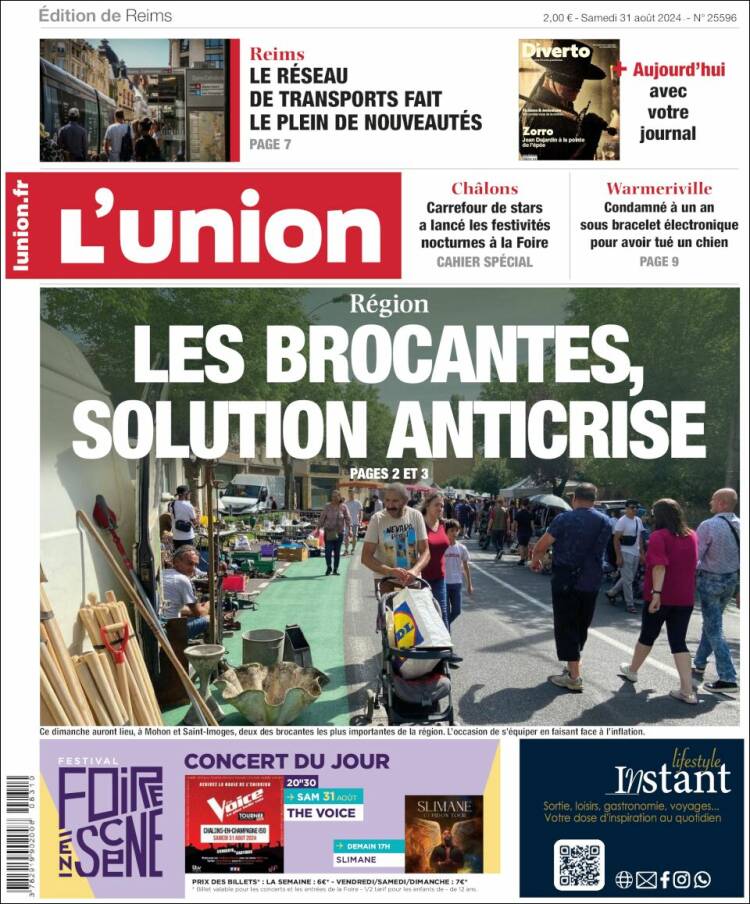 Portada de L'Union (Francia)