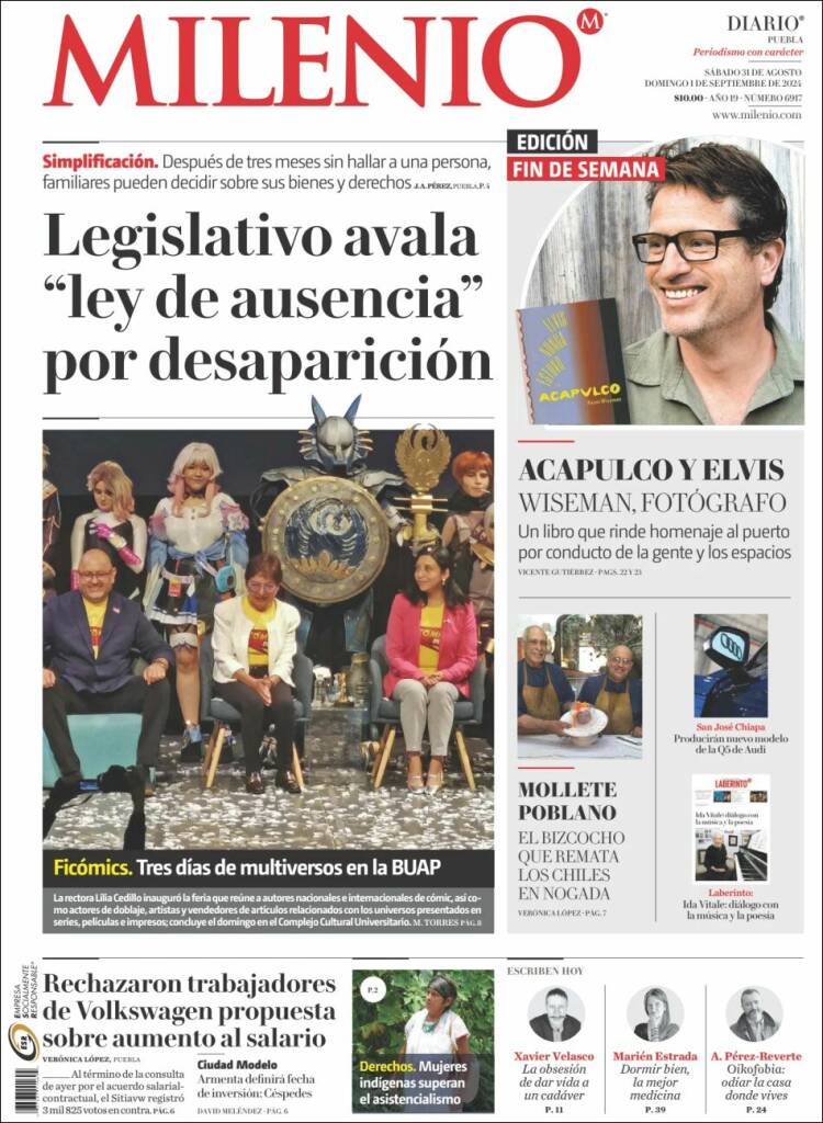 Portada de Milenio de Puebla (M&eacute;xico)