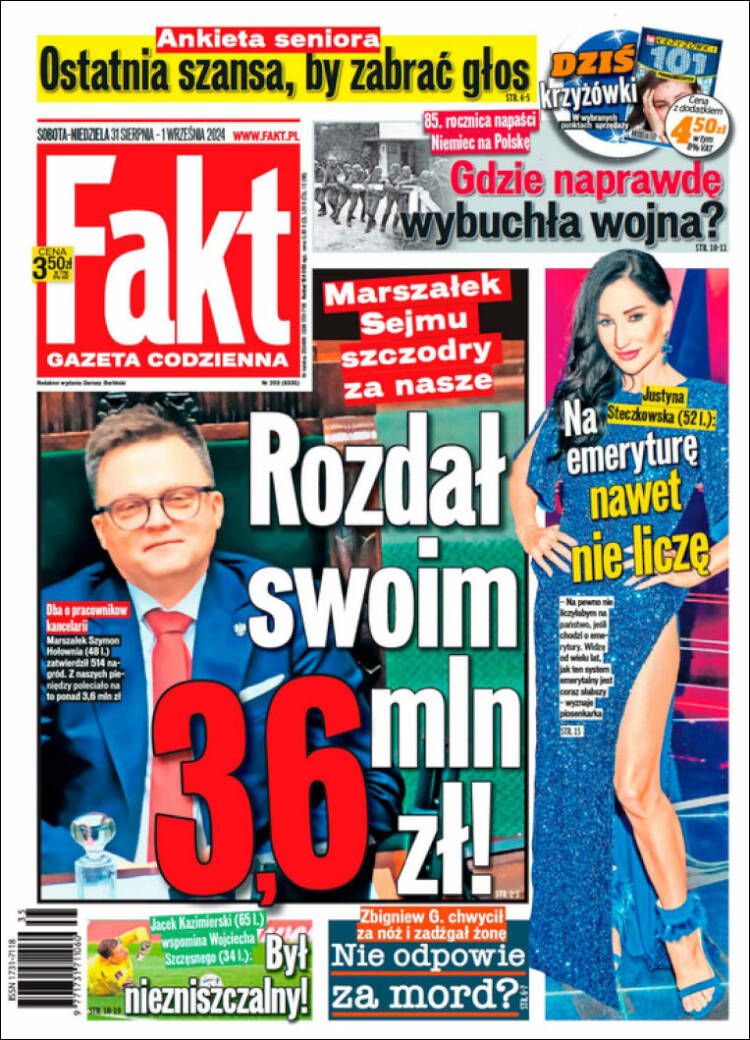 Portada de Fakt (Polonia)