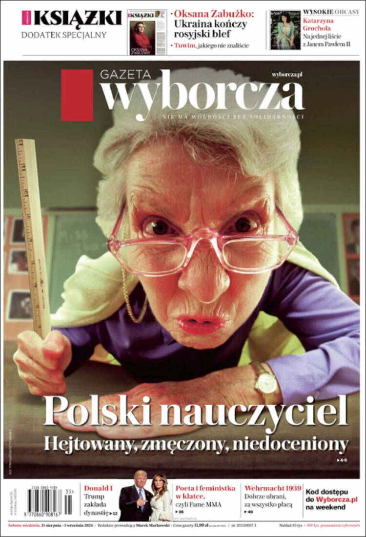 Portada de Gazeta Wyborcza (Polonia)