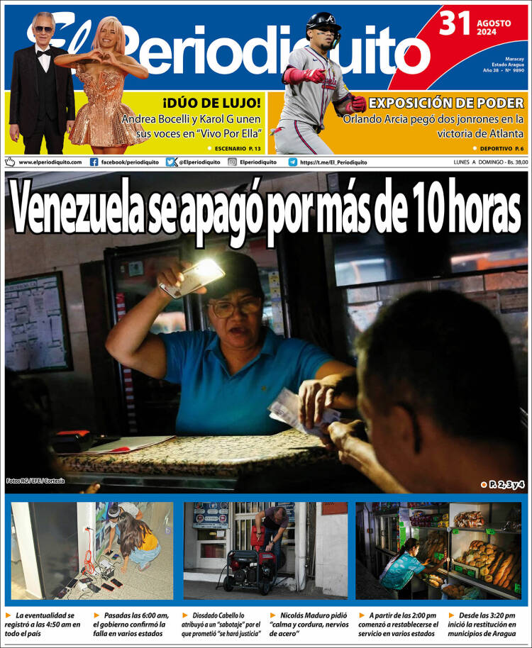 Portada de Periodiquito de Aragua (Venezuela)