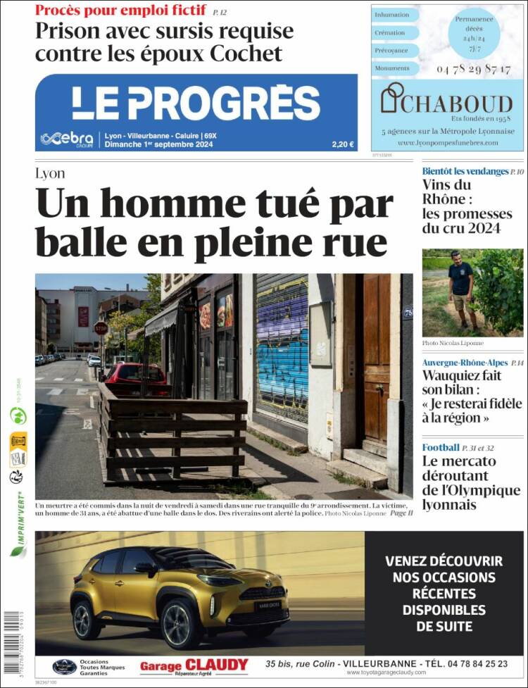 Portada de Progres de Fecamp (Francia)